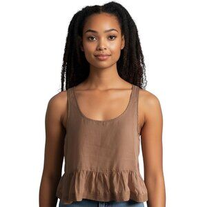 Aritzia Wilfred Sleeveless Peplum Blouse